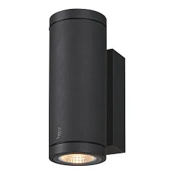 LED Außenwandleuchte ENOLA ROUND UP/DOWN CCT, IP65 IK06, CRi >90, anthrazit, Größe S, 7.8W 3000/4000K 620/700lm 2x30°