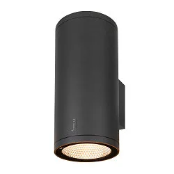 LED Außenwandleuchte ENOLA ROUND UP/DOWN CCT, IP65 IK06, CRi >90, anthrazit, Größe L, 55W 3000/4000K 5400/6000lm 2x38°