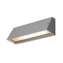 LED Wandleuchte PEMA® Outdoor,16W, 1260/1400lm, CCT switch 3000/4000K, silbergrau