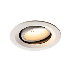 LED Deckeneinbauleuchte NUMINOS DL M, 3000K, IP20, dreh-/schwenkbar, 40°, 1600lm, UGR 20, Weiß / Weiß