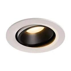 LED Deckeneinbauleuchte NUMINOS DL L, 3000K, IP20, dreh-/schwenkbar, 40°, 2150lm, UGR 21, Weiß / Schwarz