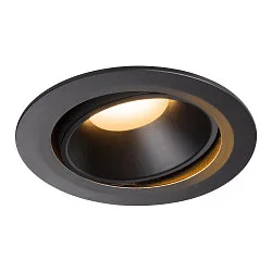 LED Deckeneinbauleuchte NUMINOS DL XL, 2700K, IP20, dreh-/schwenkbar, 20°, 3300lm, UGR 21, Schwarz / Schwarz
