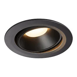 LED Deckeneinbauleuchte NUMINOS DL XL, 3000K, IP20, dreh-/schwenkbar, 20°, 3300lm, UGR 21, Schwarz / Schwarz