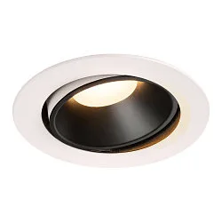 LED Deckeneinbauleuchte NUMINOS DL XL, 3000K, IP20, dreh-/schwenkbar, 40°, 3300lm, UGR 21, Weiß / Schwarz