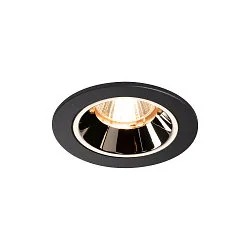 LED Deckeneinbauleuchte NUMINOS DL S, 2700K, IP20, 40°, 690lm, UGR 16, Schwarz / Chrom