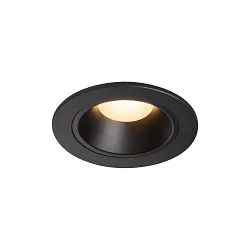 LED Deckeneinbauleuchte NUMINOS DL S, 250mA, CRi >90, IP44 IK02, ohne BG, 8.6W 3000K 690lm 20°, UGR <19, Schwarz / Schwarz