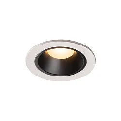 LED Deckeneinbauleuchte NUMINOS DL S, 250mA, CRi >90, IP44 IK02, ohne BG, 8.6W 3000K 690lm 40°, UGR <19, Weiß / Schwarz