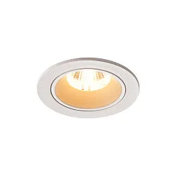 LED Deckeneinbauleuchte NUMINOS DL S, 250mA, CRi >90, IP44 IK02, ohne BG, 8.6W 3000K 730lm 40°, UGR <19, Weiß / Weiß