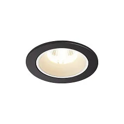 LED Ceiling recessed luminaire NUMINOS DL S, 4000K, IP20, 40°, 790lm, UGR 18, black/white