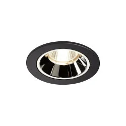 LED Ceiling recessed luminaire NUMINOS DL S, 4000K, IP20, 40°, 750lm, UGR 16, black/chrome