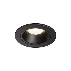 LED Ceiling recessed luminaire NUMINOS DL S, 4000K, IP20, 55°, 730lm, UGR 21, black/black