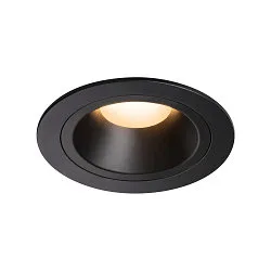 LED Deckeneinbauleuchte NUMINOS DL M, 2700K, IP20, 20°, 1460lm, UGR 19, Schwarz / Schwarz