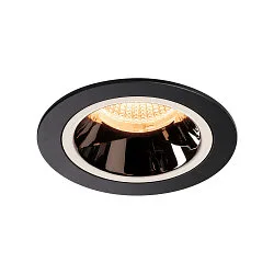 LED Ceiling recessed luminaire NUMINOS DL M, 2700K, IP20, 40°, 1550lm, UGR 17, black/chrome