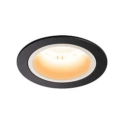 LED Ceiling recessed luminaire NUMINOS DL M, 2700K, IP20, 55°, 1600lm, UGR 20, black/white