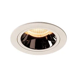 LED Ceiling recessed luminaire NUMINOS DL M, 2700K, IP20, 55°, 1550lm, UGR 18, white/chrome