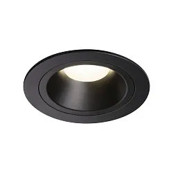 LED Deckeneinbauleuchte NUMINOS DL M, 4000K, IP20, 55°, 1600lm, UGR 21, Schwarz / Schwarz