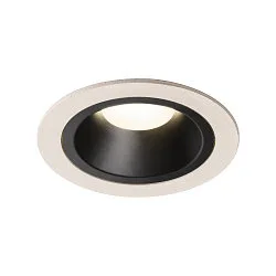LED Deckeneinbauleuchte NUMINOS DL M, 4000K, IP20, 20°, 1600lm, UGR 19, Weiß / Schwarz
