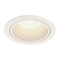 LED Deckeneinbauleuchte NUMINOS DL L, 4000K, IP20, 40°, 2450lm, UGR 19, Weiß / Weiß