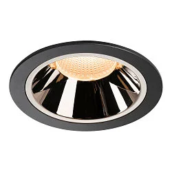 LED Ceiling recessed luminaire NUMINOS DL XL, 2700K, IP20, 55°, 3400lm, UGR 19, black/chrome