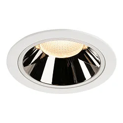 LED Deckeneinbauleuchte NUMINOS DL XL, 3000K, IP20, 20°, 3500lm, UGR 17, Weiß / Chrom