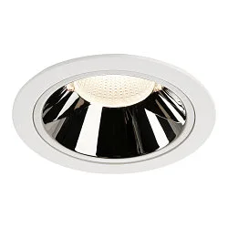 LED Deckeneinbauleuchte NUMINOS DL XL, 4000K, IP20, 40°, 3750lm, UGR 18, Weiß / Chrom