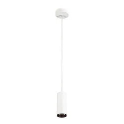 LED Pendelleuchte NUMINOS PD PHASE S, 3000K, 36°, 1020lm, weiß / schwarz