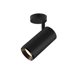 LED Ceiling luminaire NUMINOS SPOT PHASE L, 4000K, 36°, 2620lm, black/black