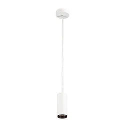 LED Pendant luminaire NUMINOS PD DALI S, 3000K, 24°, 1020lm, white/black