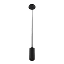 LED Pendant luminaire NUMINOS PD DALI S, 4000K, 60°, 1100lm, black/black