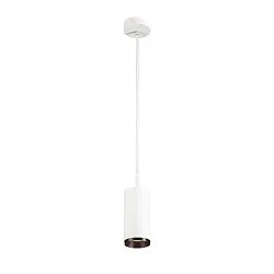 LED Pendelleuchte NUMINOS PD DALI M, 3000K, 36°, 1970lm, weiß / schwarz