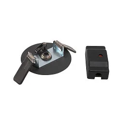 Einbaurosette FITU, mit Anschlussbox, IP20, schwarz