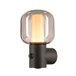LED Outdoor luminaire OVALISK WL LED Wall luminaire with sensor, CCT switch, 3000/ 4000K, 560/ 600lm, IP65, anthracite