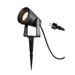 Erdspießleuchte SAMRINA SP SINGLE, QPAR51, IP65, schwarz
