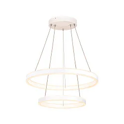 LED Pendelleuchte ONE DOUBLE PHASE, Up/Down, Ø 60cm, 35W 2700/3000K (CCT) 1270lm 130°, CRi >90, weiß