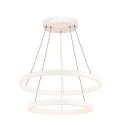 LED Pendant luminaire ONE DOUBLE PD DALI UP/DOWN, CCT switch, 3000/4000K, 1050/1060lm, white