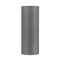 Textil-Schirm FENDA, Zylindrisch / Lang, Ø 15cm / Höhe 40cm, Grau