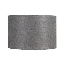 Textil-Schirm FENDA, Zylindrisch, Ø 30cm / Höhe 20cm, Grau