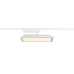 1-Phasen LED Flächen-Strahler PANEL TRACK, Eckig, 15x30cm, 230V / 450mA, 18W 3000K 1800lm, CRi >90, Weiß