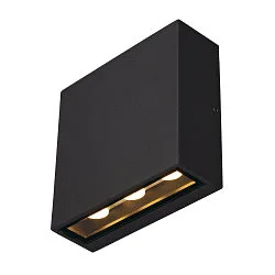 Outdoor LED Wandleuchte BIG QUAD UP/DOWN WL, IP54, 8.2W 3000K 2x320lm 2x30°, Aluminium / Glas, schaltbar, anthrazit