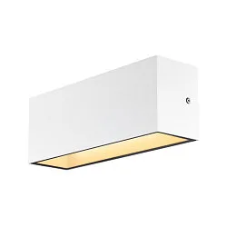 LED Außenwandleuchte SITRA L, UP/DOWN, IP65 IK03, 24W 3000/4000K (CCT Switch) 2800lm 2x105°, weiß