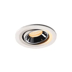 LED Deckeneinbauleuchte NUMINOS® MOVE S, 2700K, 20°, Weiß / Chrom