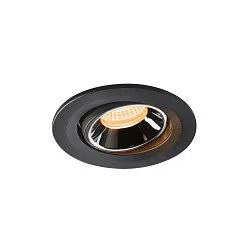 LED Deckeneinbauleuchte NUMINOS® MOVE S, 3000K, 40°, Schwarz / Chrom