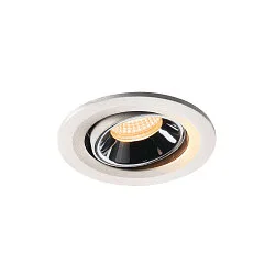 LED Deckeneinbauleuchte NUMINOS® MOVE S, 3000K, 20°, Weiß / Chrom