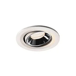 LED Deckeneinbauleuchte NUMINOS® MOVE S, 4000K, 20°, Weiß / Chrom
