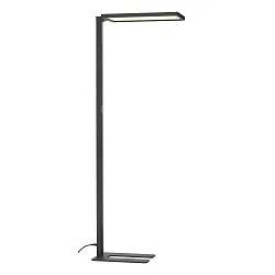 LED Büro-Stehleuchte WORKLIGHT, Up/Down, mit Sensor, 79W 4000K 7600lm 100°/80°, UGR , Schwarz