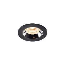 LED Ceiling recessed luminaire NUMINOS® XS, 2700K, 55°, black/chrome