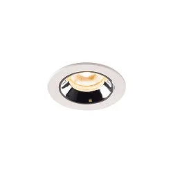 LED Ceiling recessed luminaire NUMINOS® XS, 2700K, 55°, white/chrome