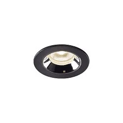 LED Ceiling recessed luminaire NUMINOS® XS, 4000K, 20°, black/chrome