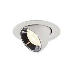 LED Deckeneinbauleuchte NUMINOS® GIMBLE XS, 4000K, 55°, Weiß / Chrom