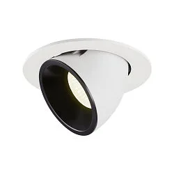 LED Ceiling recessed luminaire NUMINOS® GIMBLE L, 4000K, 55°, white/black